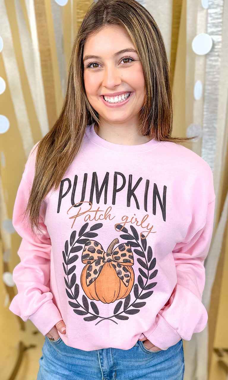 Pumpkin Patch Girly Graphic Sweatshirt