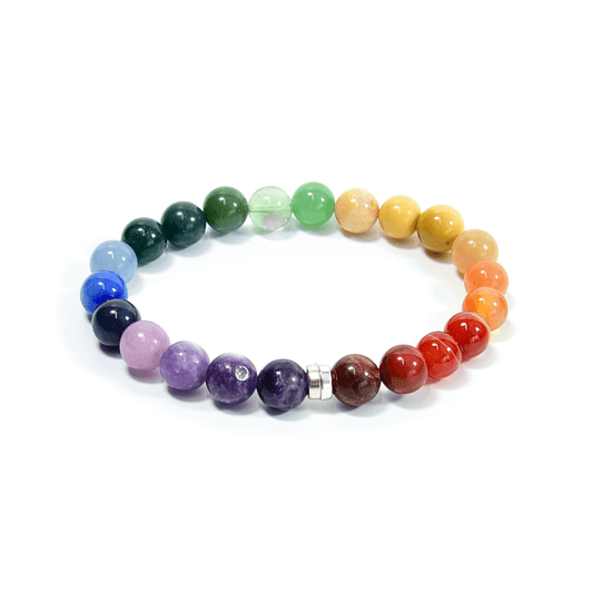 Rainbow Love Bracelet - Natural Gemstone Chakra Pride Bracelet