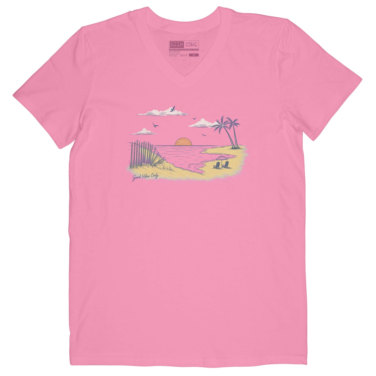 Ocean Sunset Short Sleeve Crusher Vee