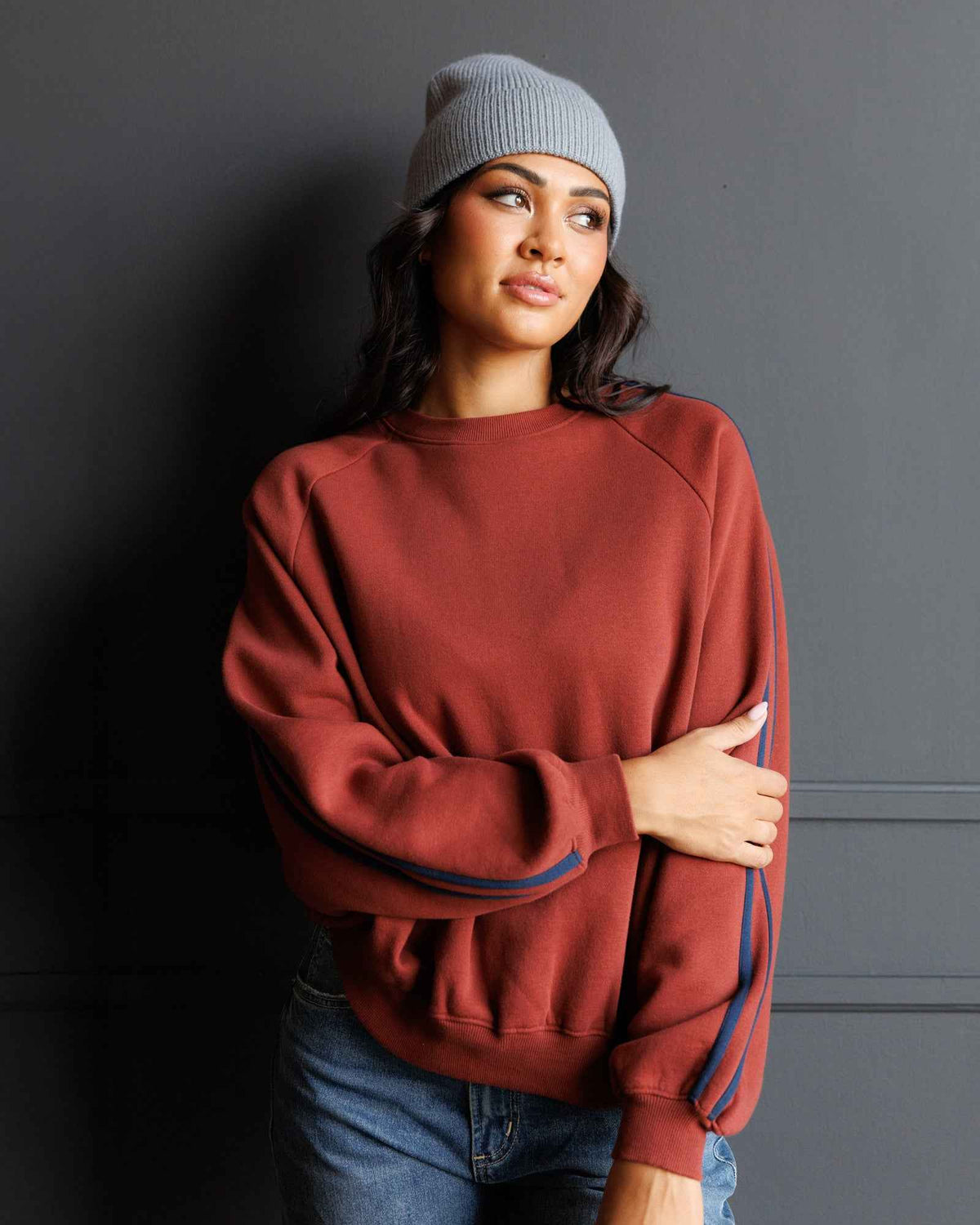Retro Stripe Crew