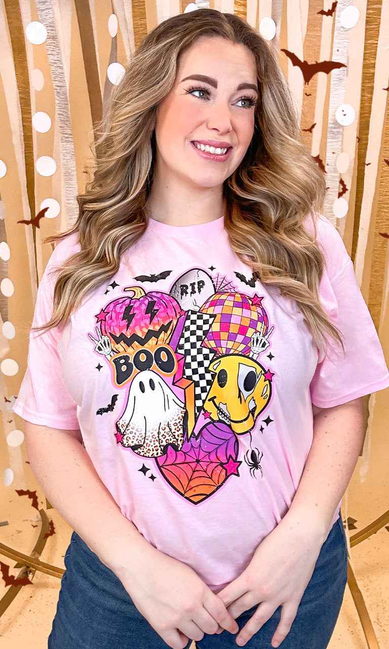 Retro Halloween Vibes Graphic T-Shirt
