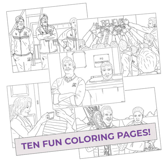 Richmond Till I Dyes Colored Pencils & Coloring Pages for Fans of Ted Lasso