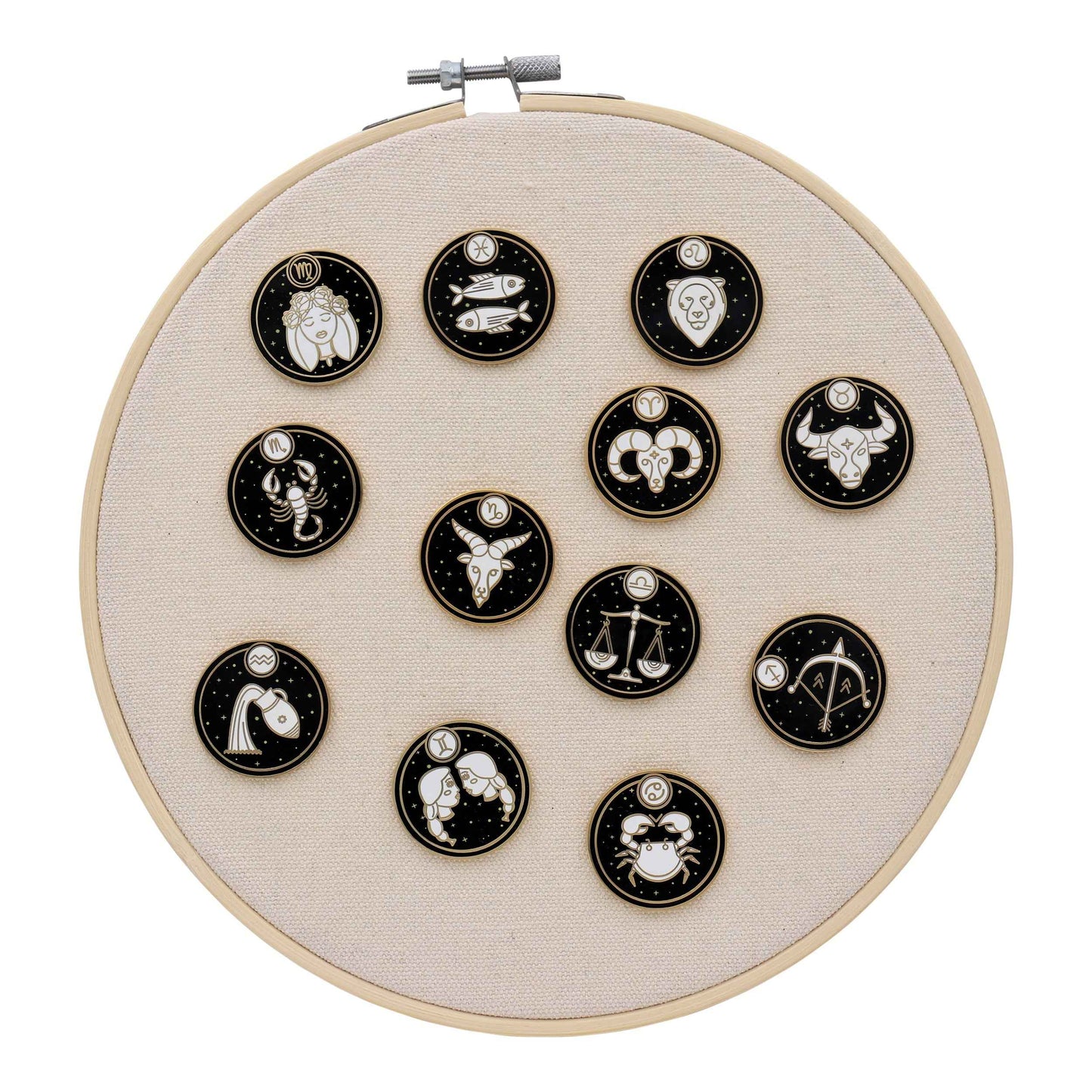 Astrological Zodiac Sign Pin - Star Sign / Astrology Enamel Pins for Birth Sign / Birthday Gift