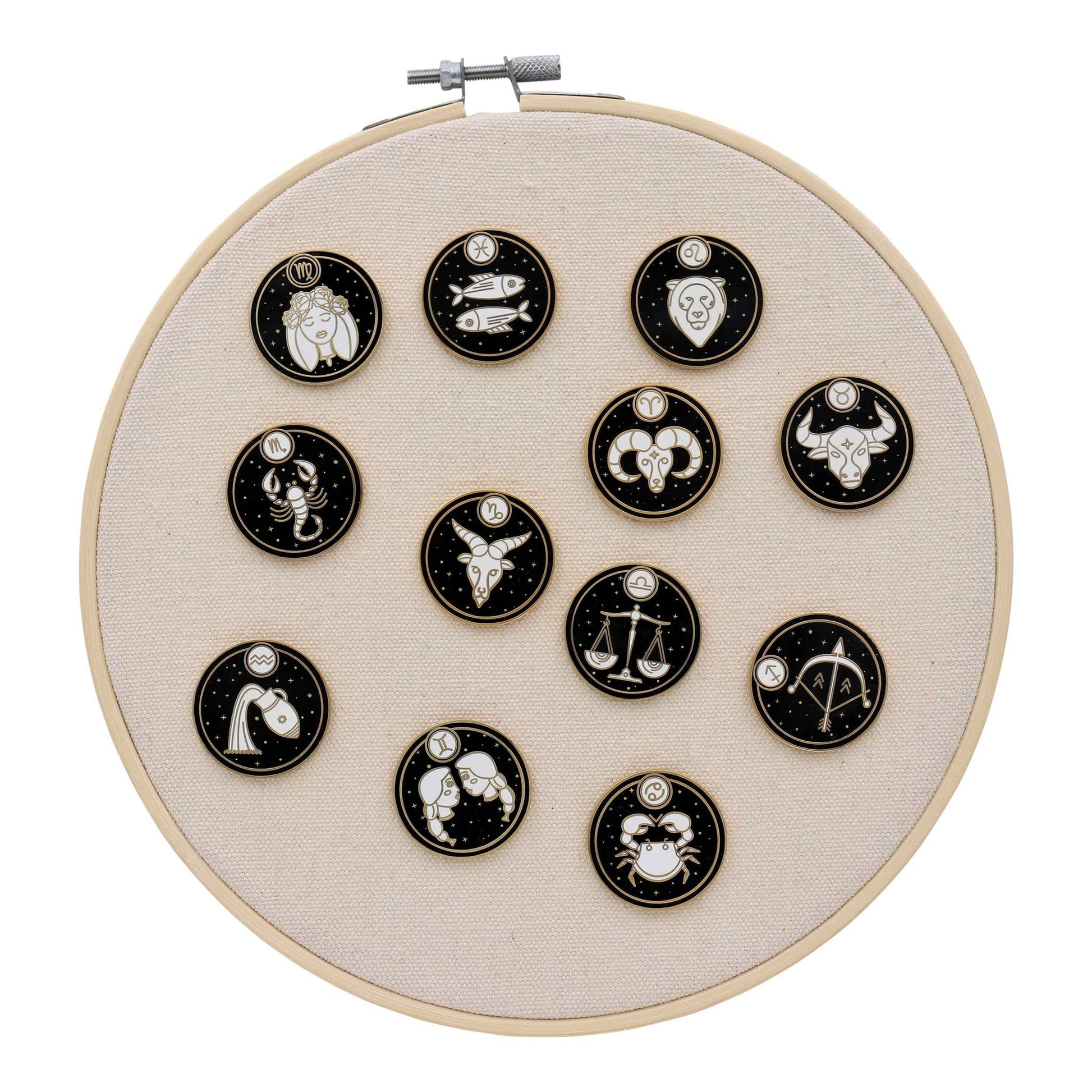 Astrological Zodiac Sign Pin - Star Sign / Astrology Enamel Pins for Birth Sign / Birthday Gift