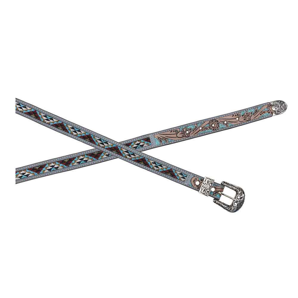 Sunrise Over Sanora Hand-tooled Women's Belt