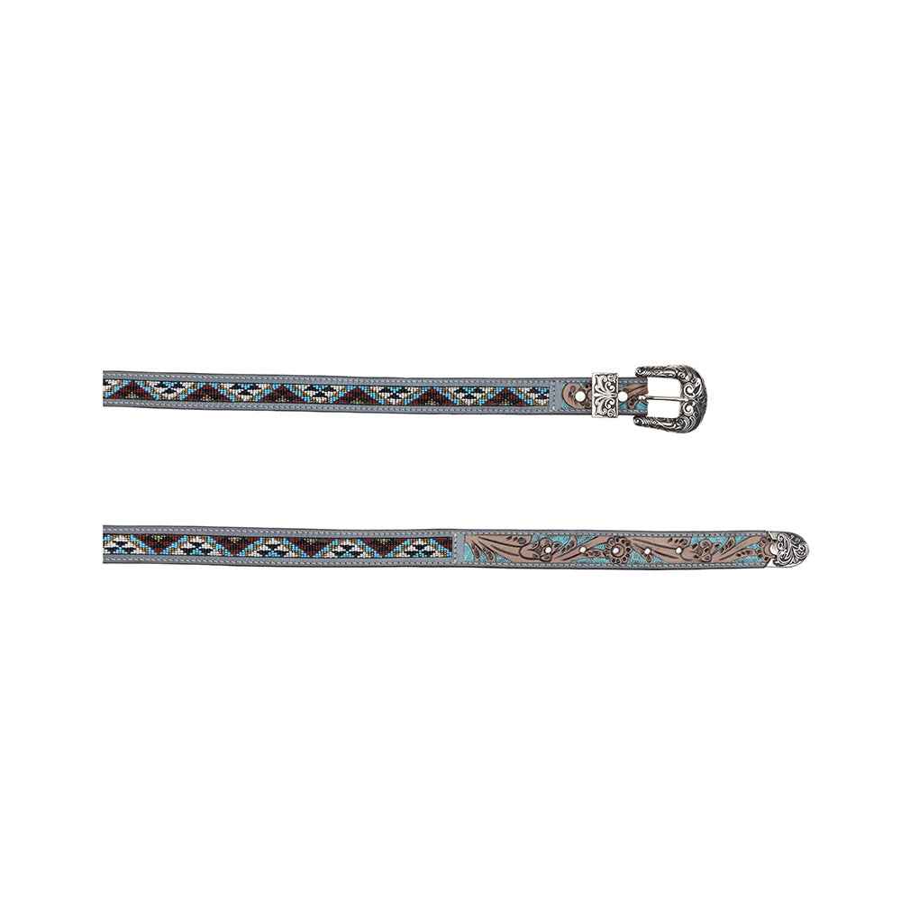 Sunrise Over Sanora Hand-tooled Women's Belt