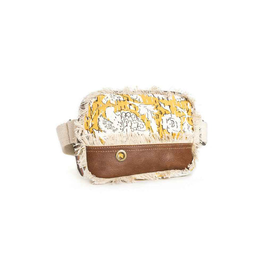 Golden Prairie Leaf Fanny Pack Bag