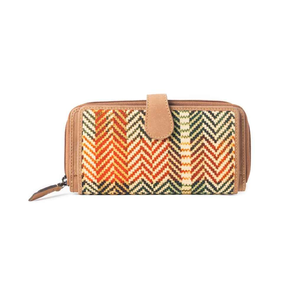 Harvest Chevron Wallet In Multicolor