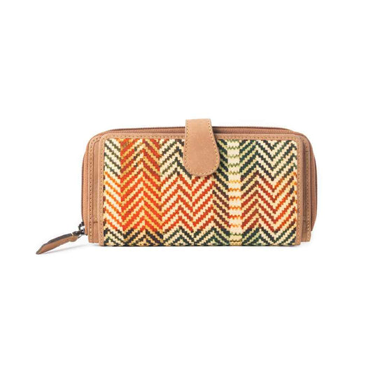 Harvest Chevron Wallet In Multicolor