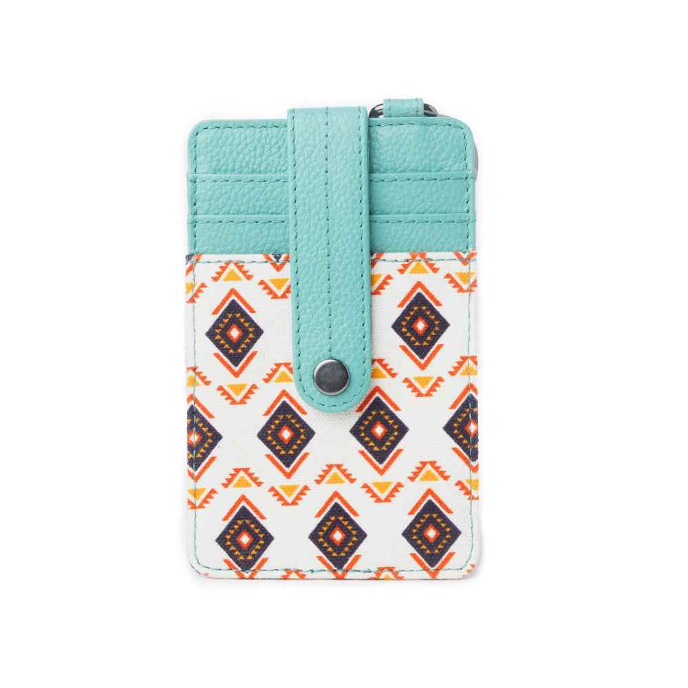 Taralongo Vista Credit Card Holder In White and Green