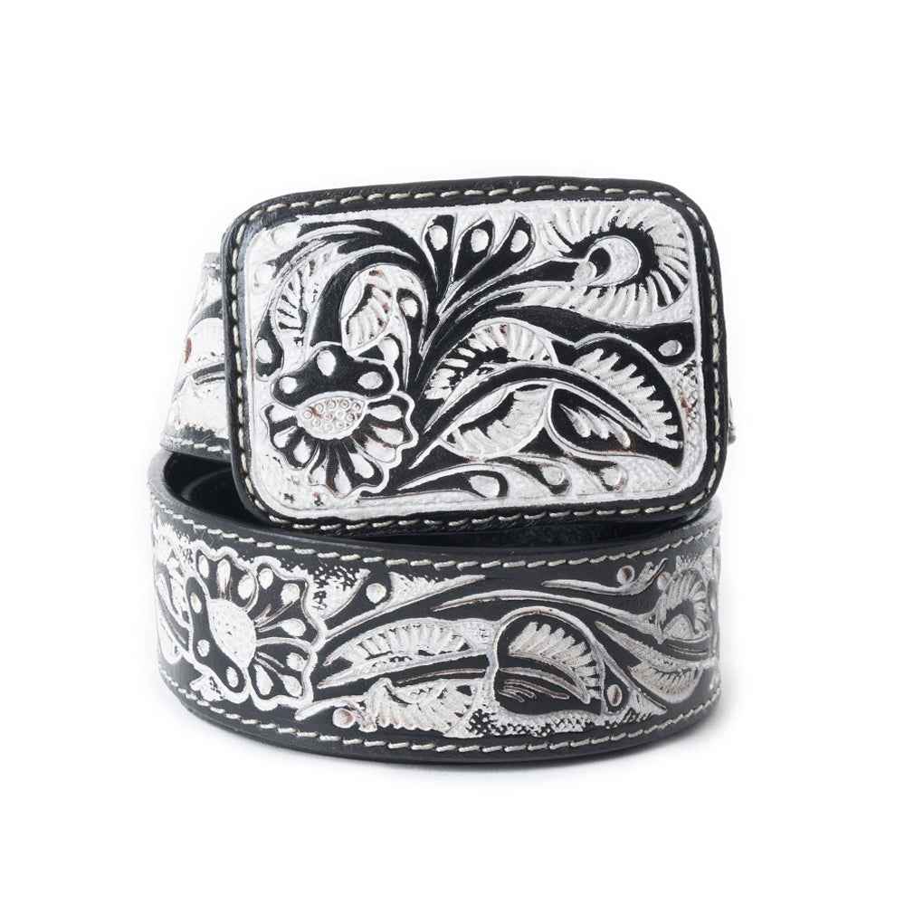 Desert Silver Moon Women's Belt In Black