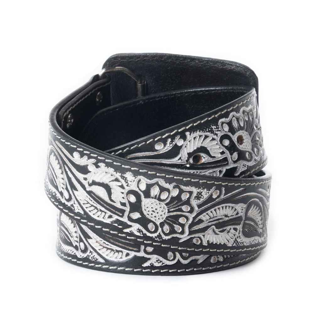 Desert Silver Moon Women's Belt In Black