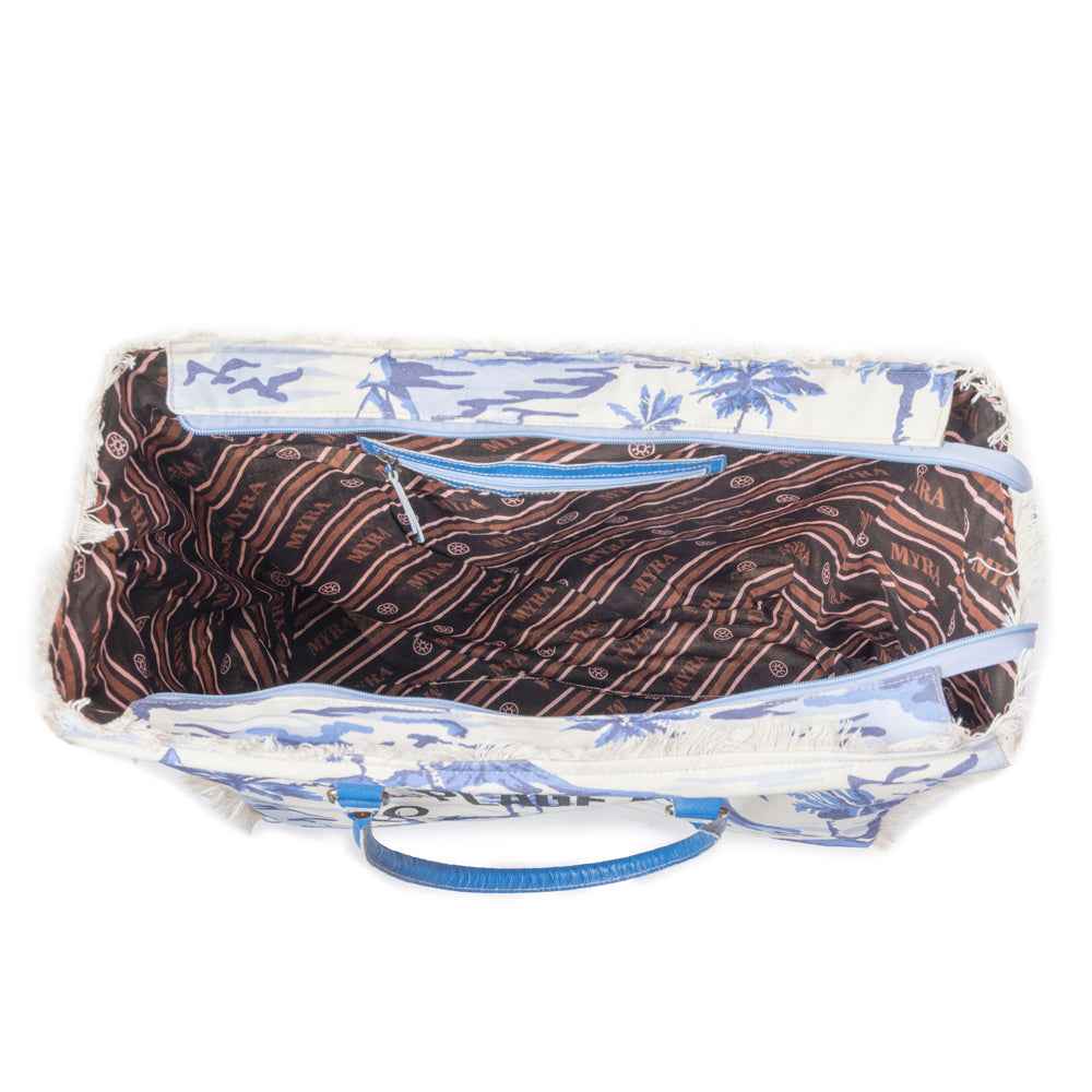 Saint Tropez Weekender Bag In Blue & White