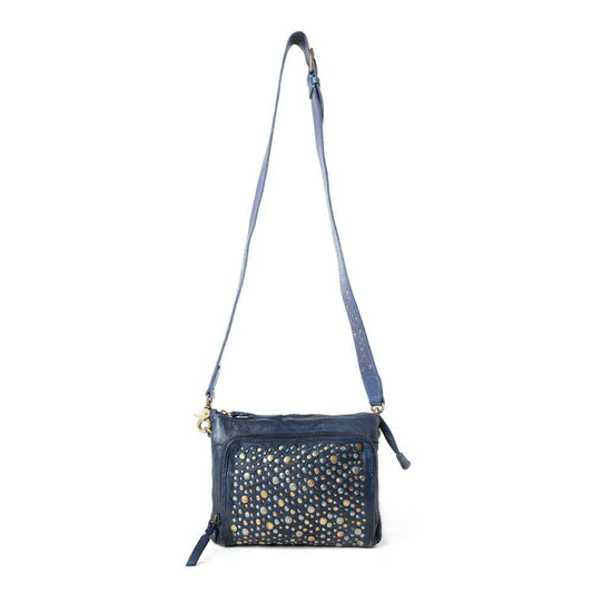 Mossveil Leather Bag in Blue