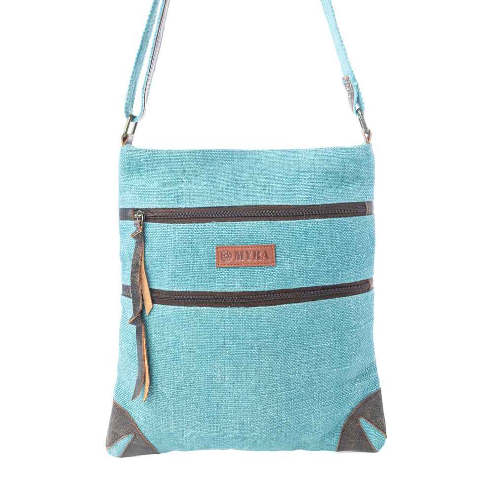 Myra Western Jade Shoulder Bag in Aqua Sage