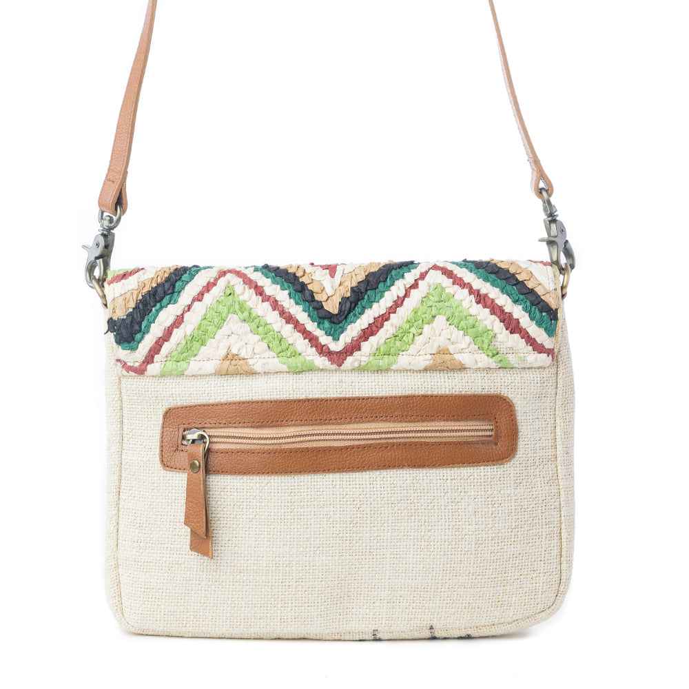 Myra Chevron Valley Crossbody Bag in Spring Glow