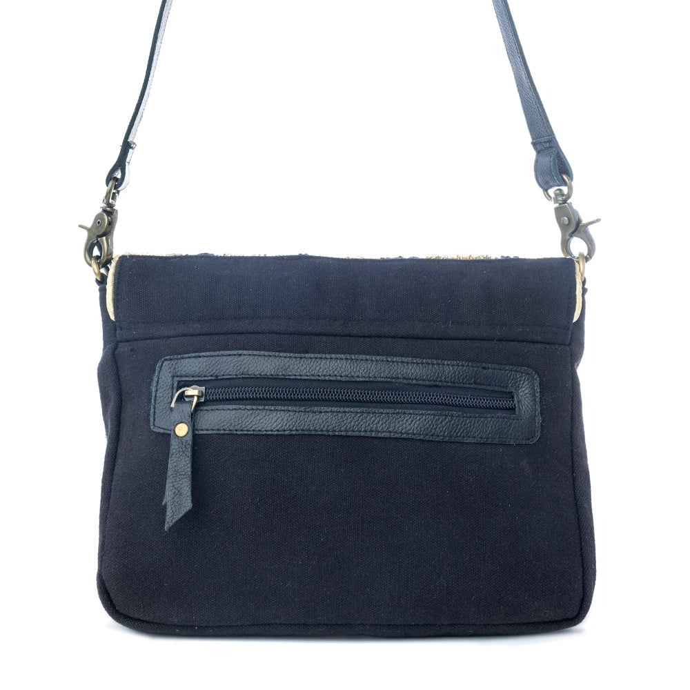 Myra Velvet Ember Crossbody Bag in Golden Shadow