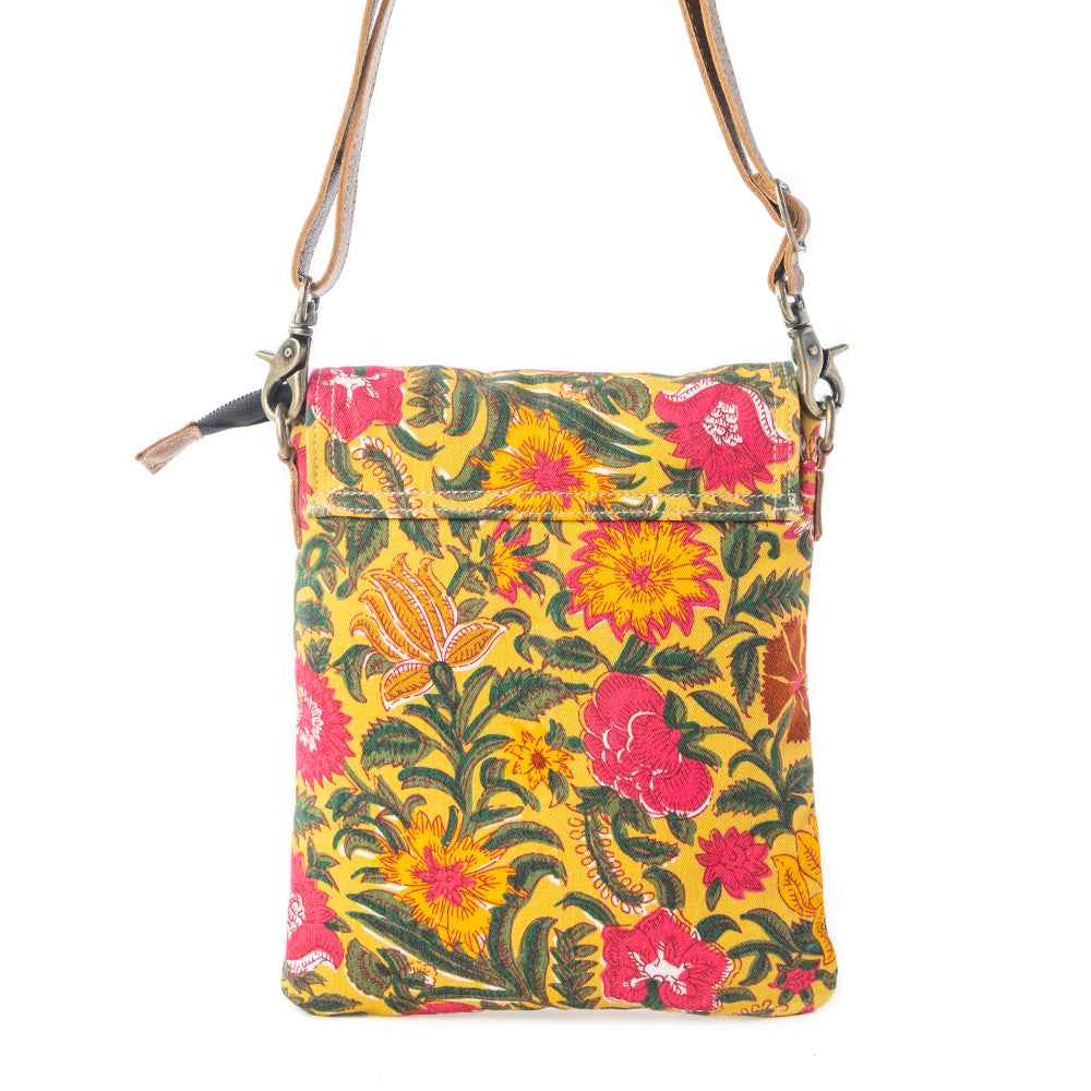 Myra Rosé Carnival Crossbody Bag in Peony Gold
