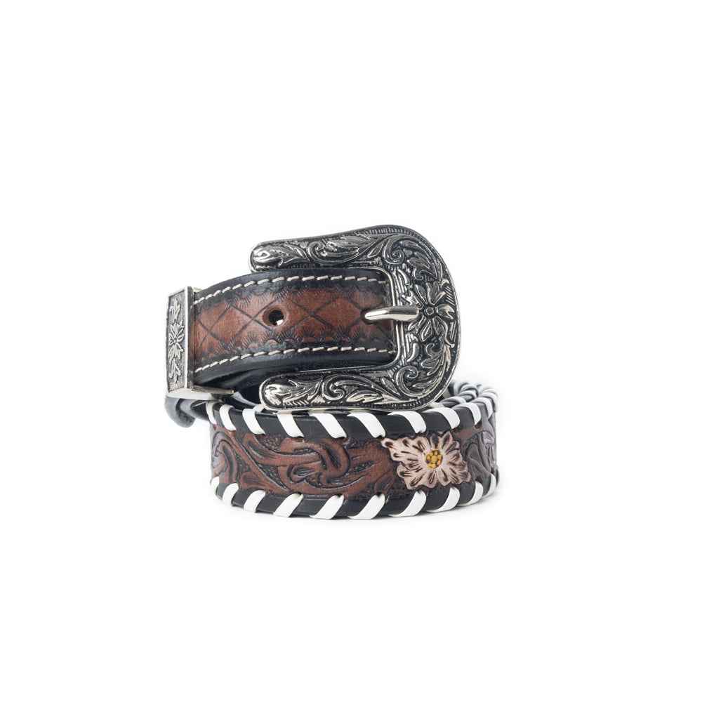 Wildrose Canyon Leather Kids' Belt in Bourbon Brown