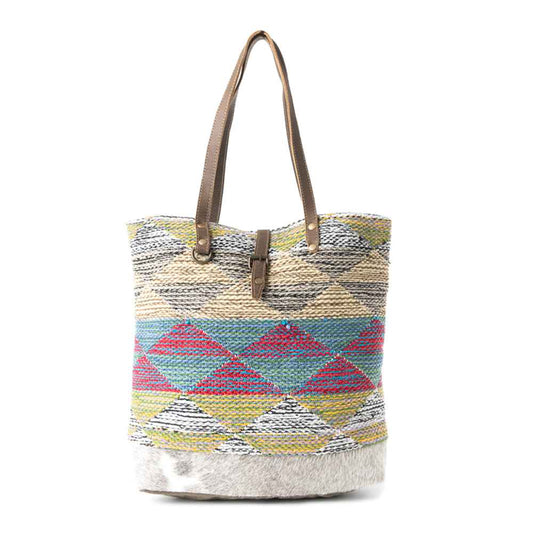 Multicolored Waves  Tote Bag,