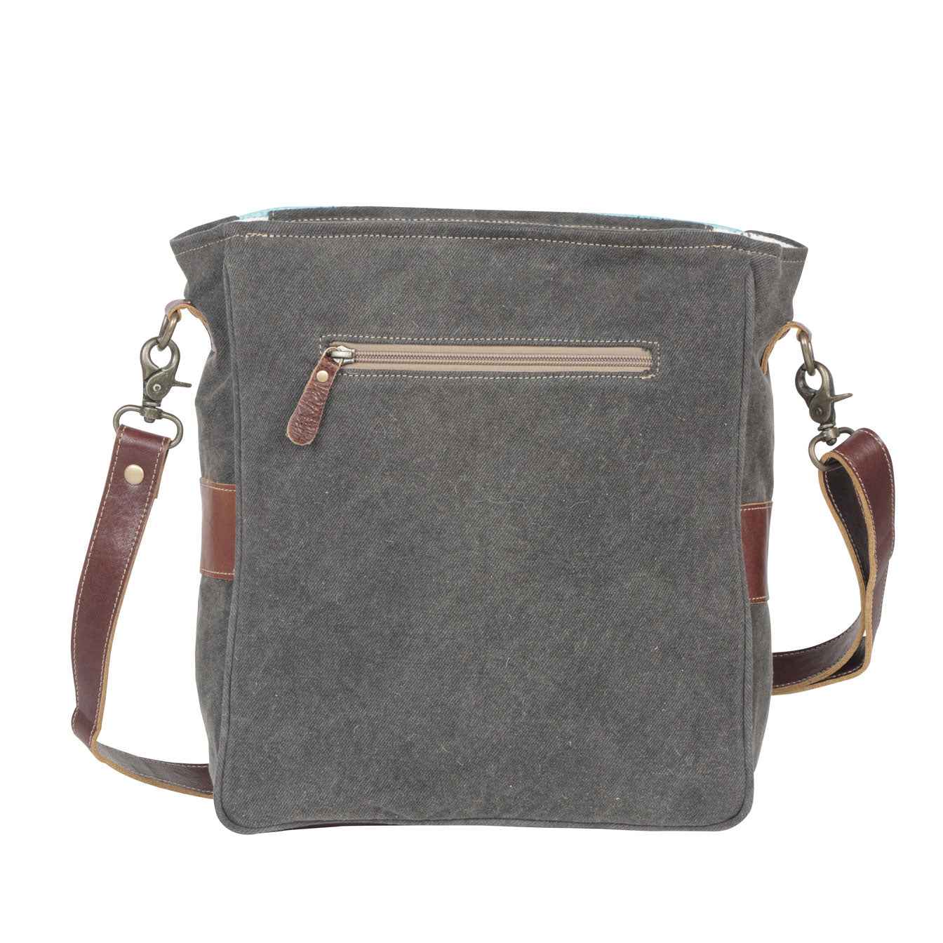 Geometric Accent Shoulder Bag