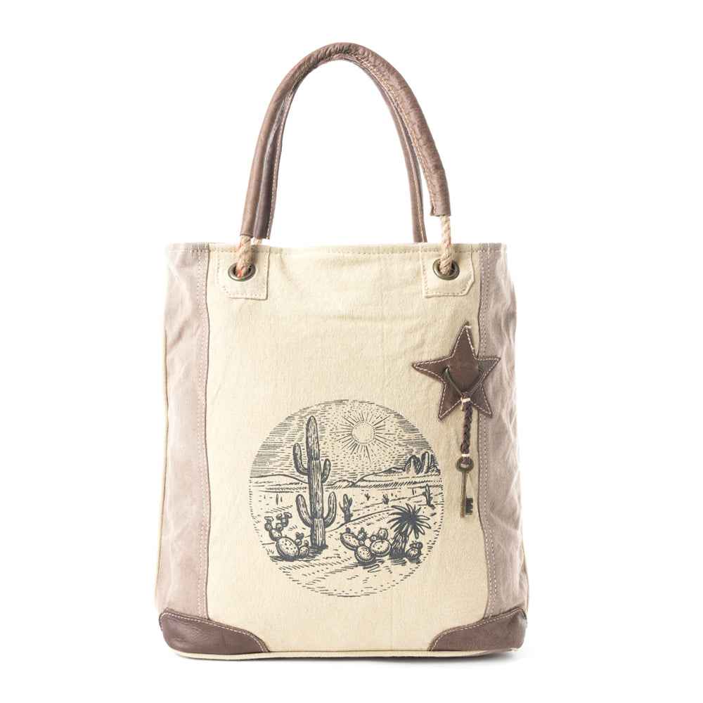 Sepia Aster Tote Bag