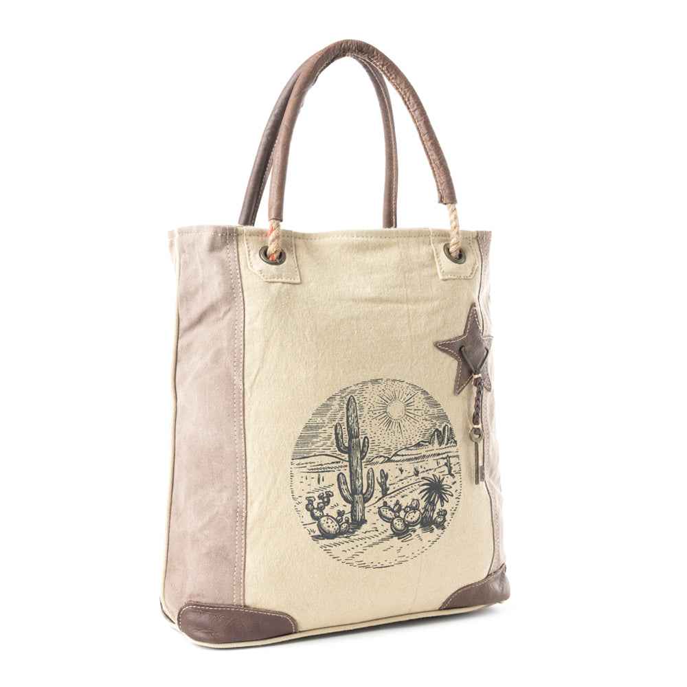 Sepia Aster Tote Bag