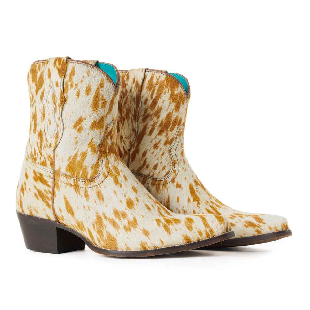 Cowdie Western Hairon Leather Booties