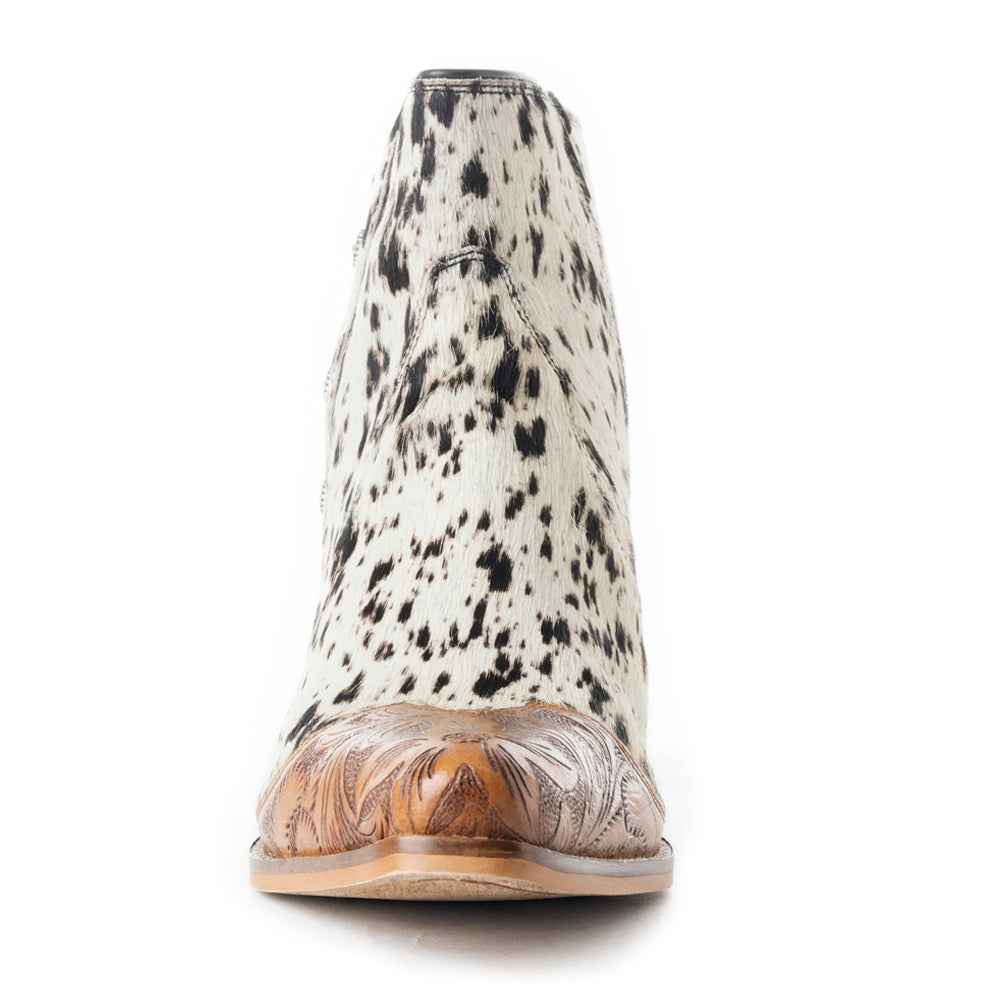 Rocker Western Hand-Tooled Booties