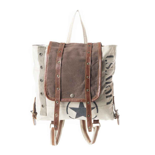 Army Motif Backpack Bag