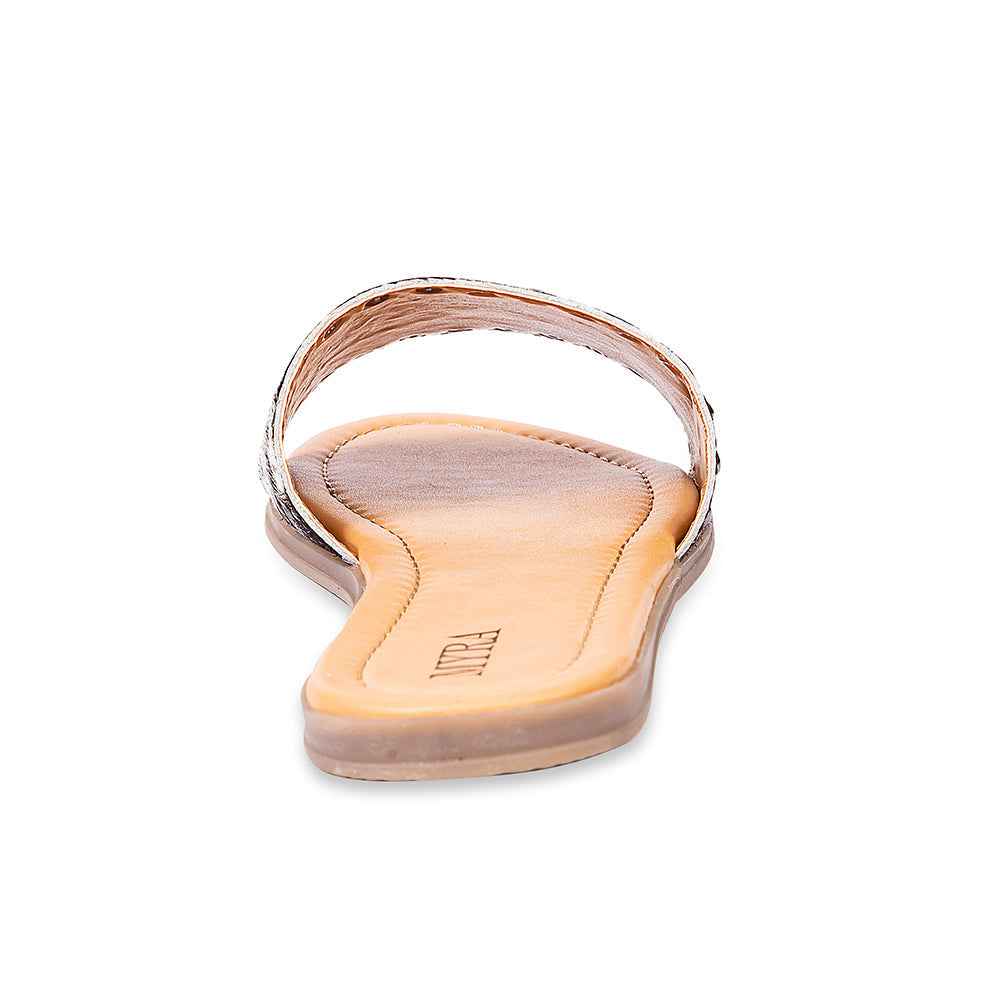 Myra Lettie Ridge Dark Hair-On Leather Flip Flops for Women - Western Slide Sandals with Soft Sole for Casual Comfort