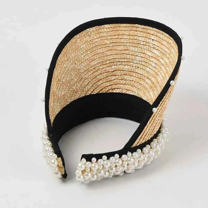 Radiant Pearl Straw Sun Hat
