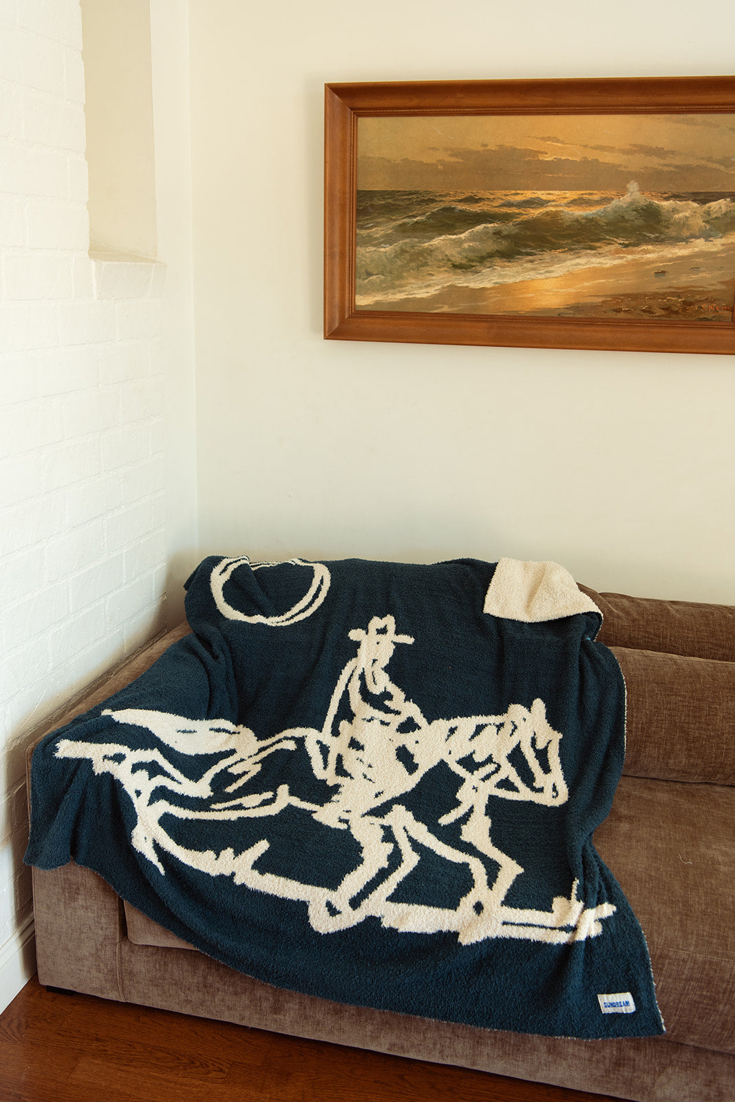 Drifter Plush Throw - Malibu Blue