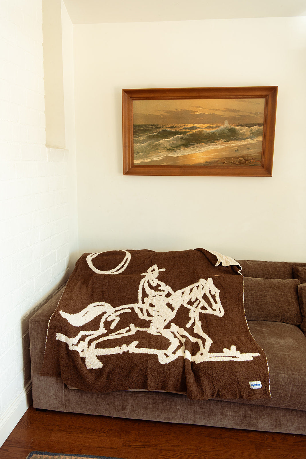 Drifter Plush Throw - Leather Brown