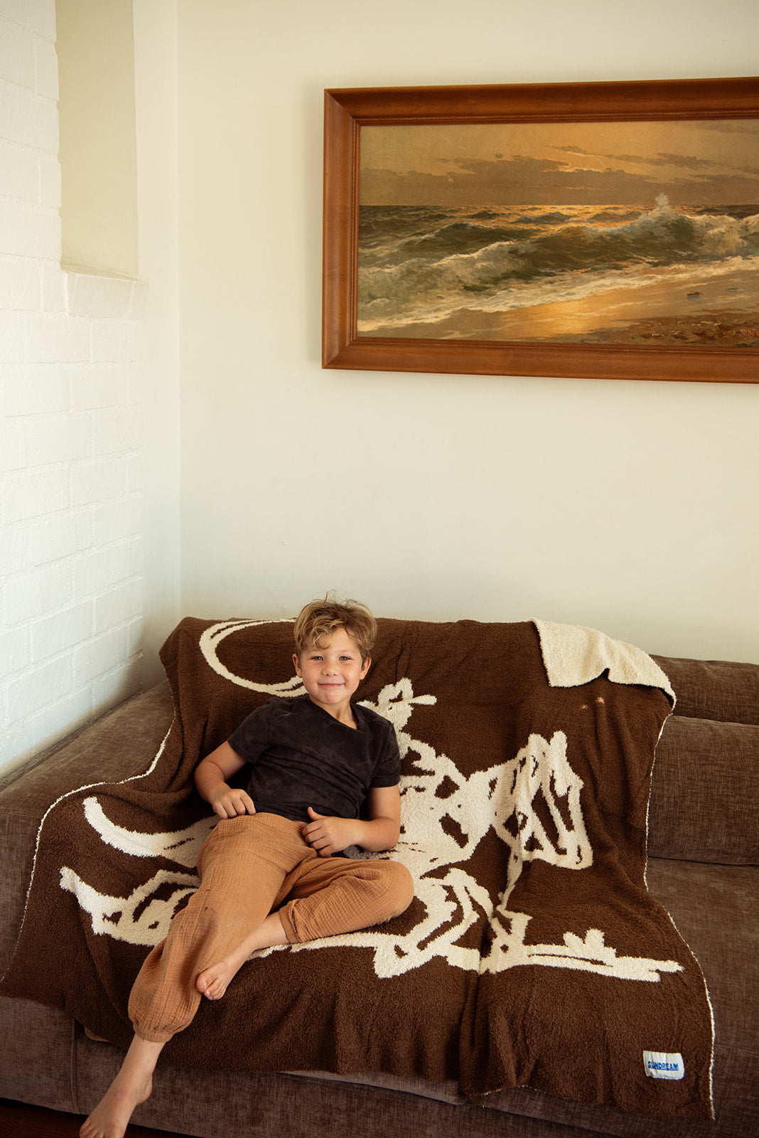 Drifter Plush Throw - Leather Brown