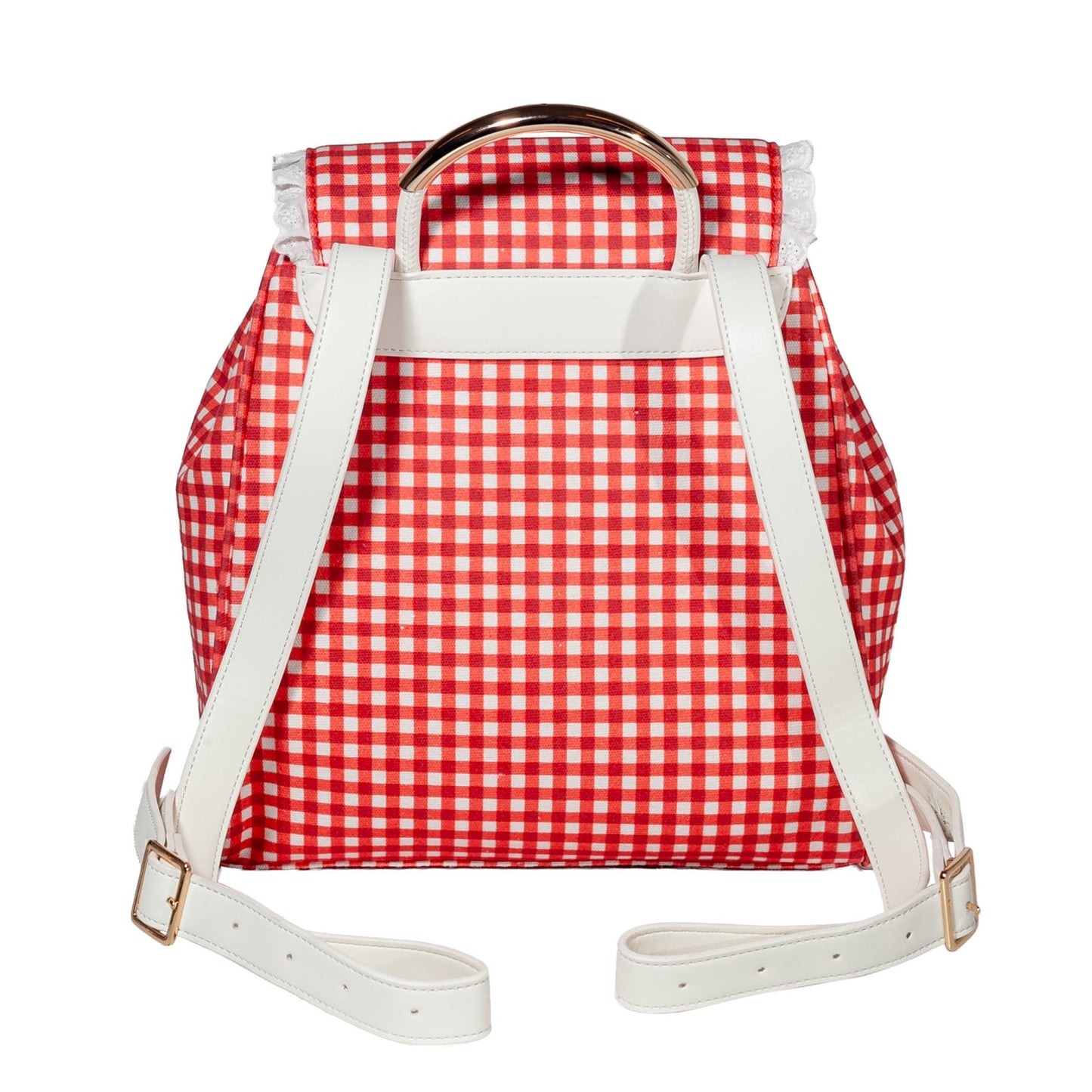 Seaside Sweetheart Fringe Backpack Gingham