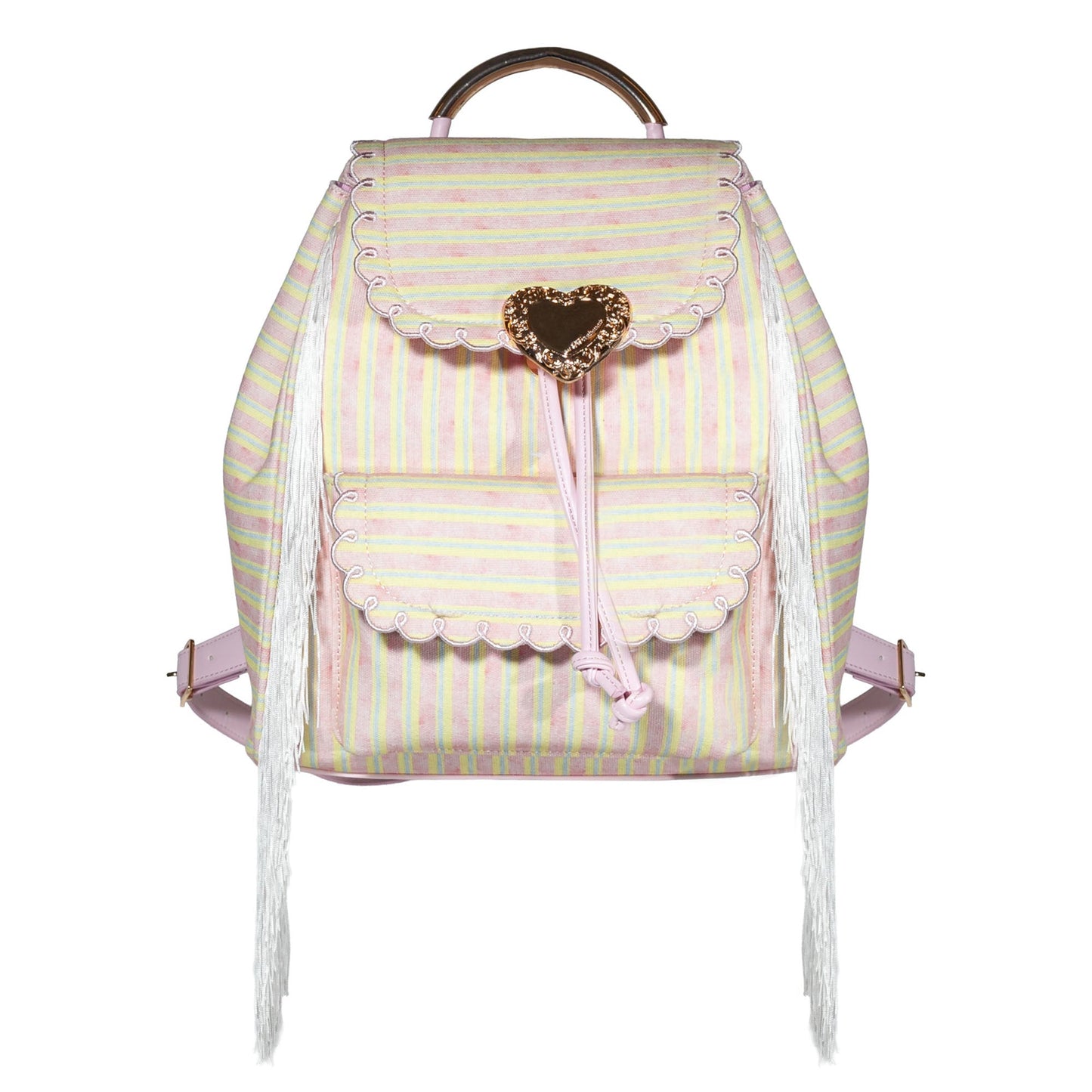 Seaside Sweetheart Fringe Backpack Gingham