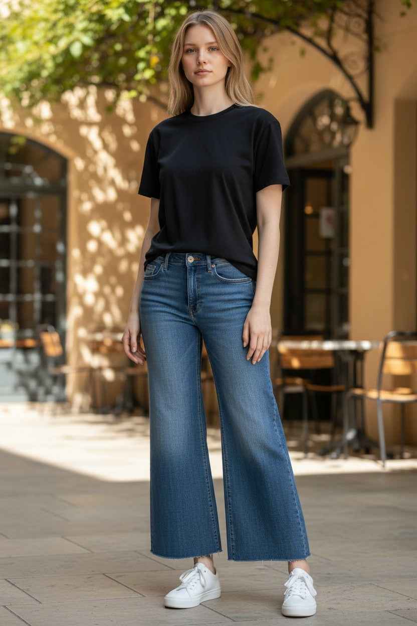 [154850-966] WOMENS LUCKY BRAND MR SWEET WIDE LEG - SELF ESTEEM - CUT