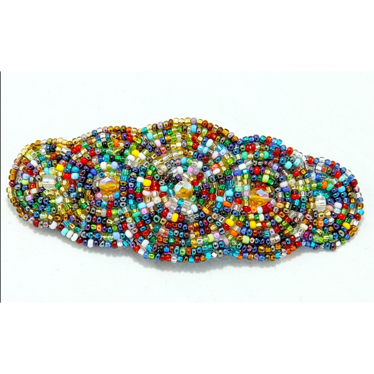 Andrea Seed Bead Hair Barrette - Guatemala
