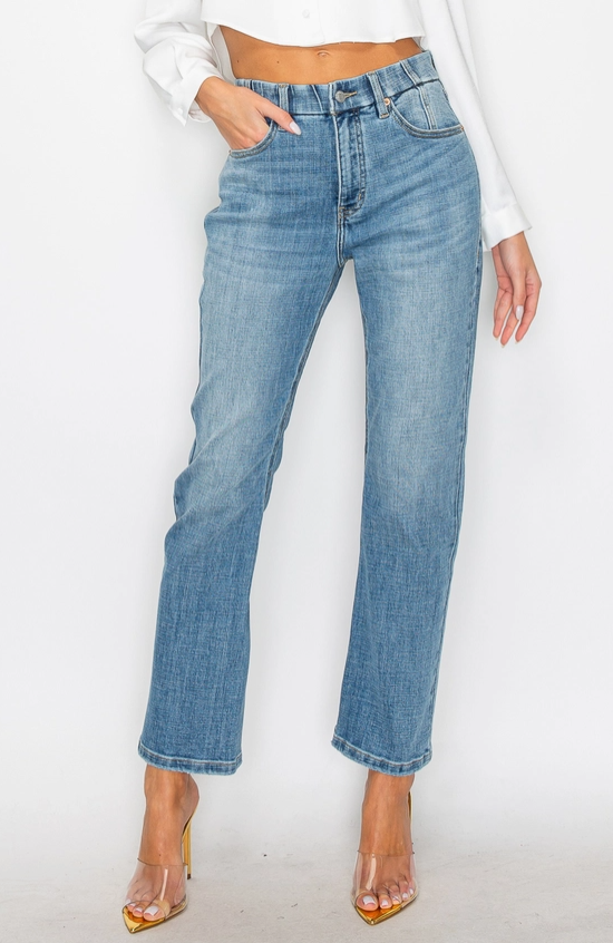 Catherine Tummy Control High Rise Straight Jeans