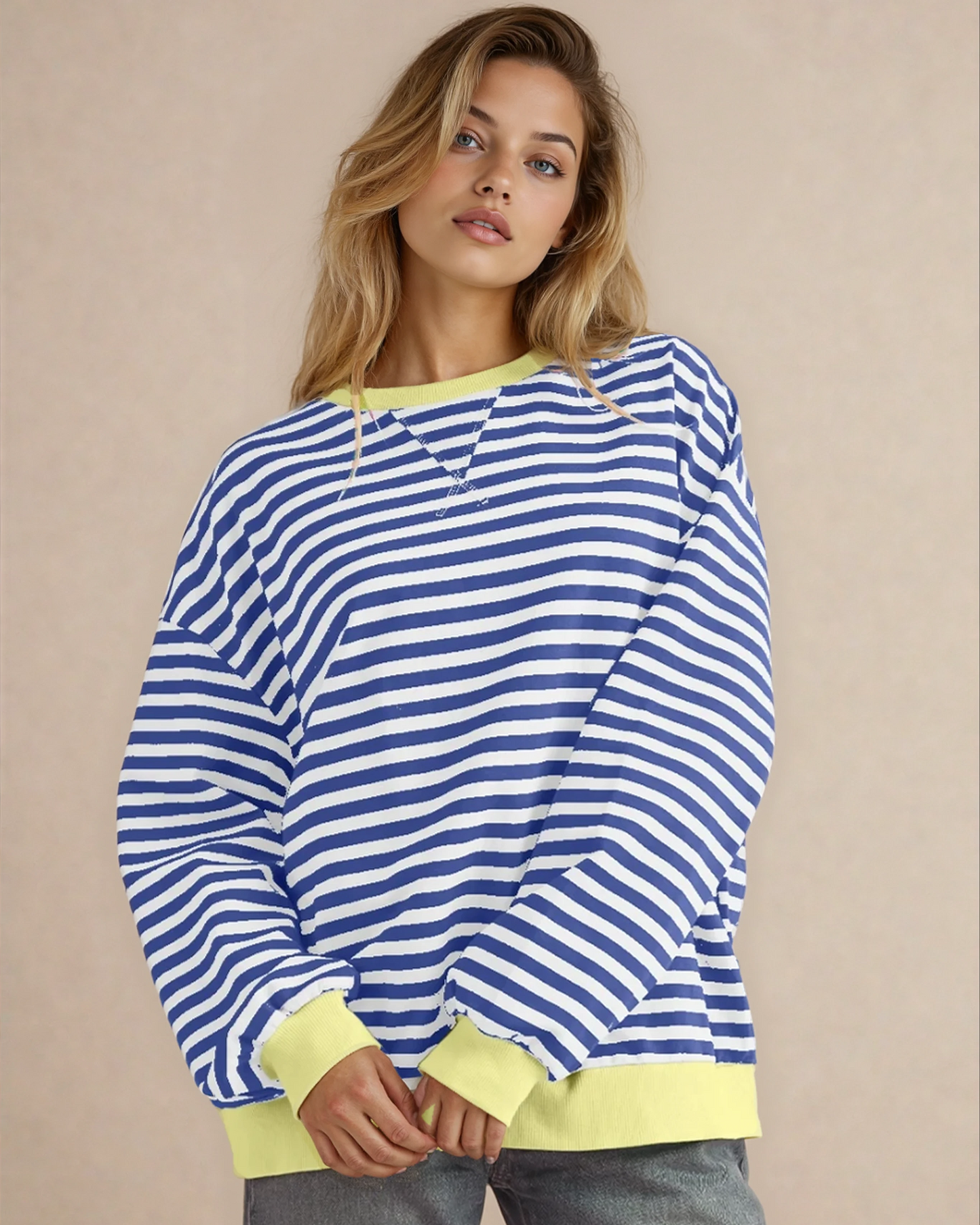 Cameron Oversized Pullover - Royal