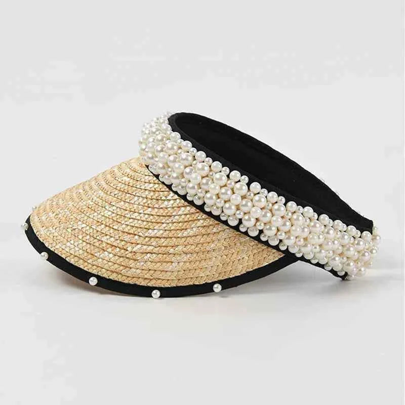 Radiant Pearl Straw Sun Hat