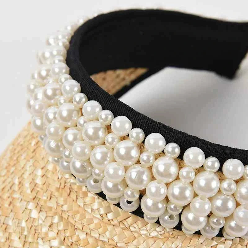 Radiant Pearl Straw Sun Hat