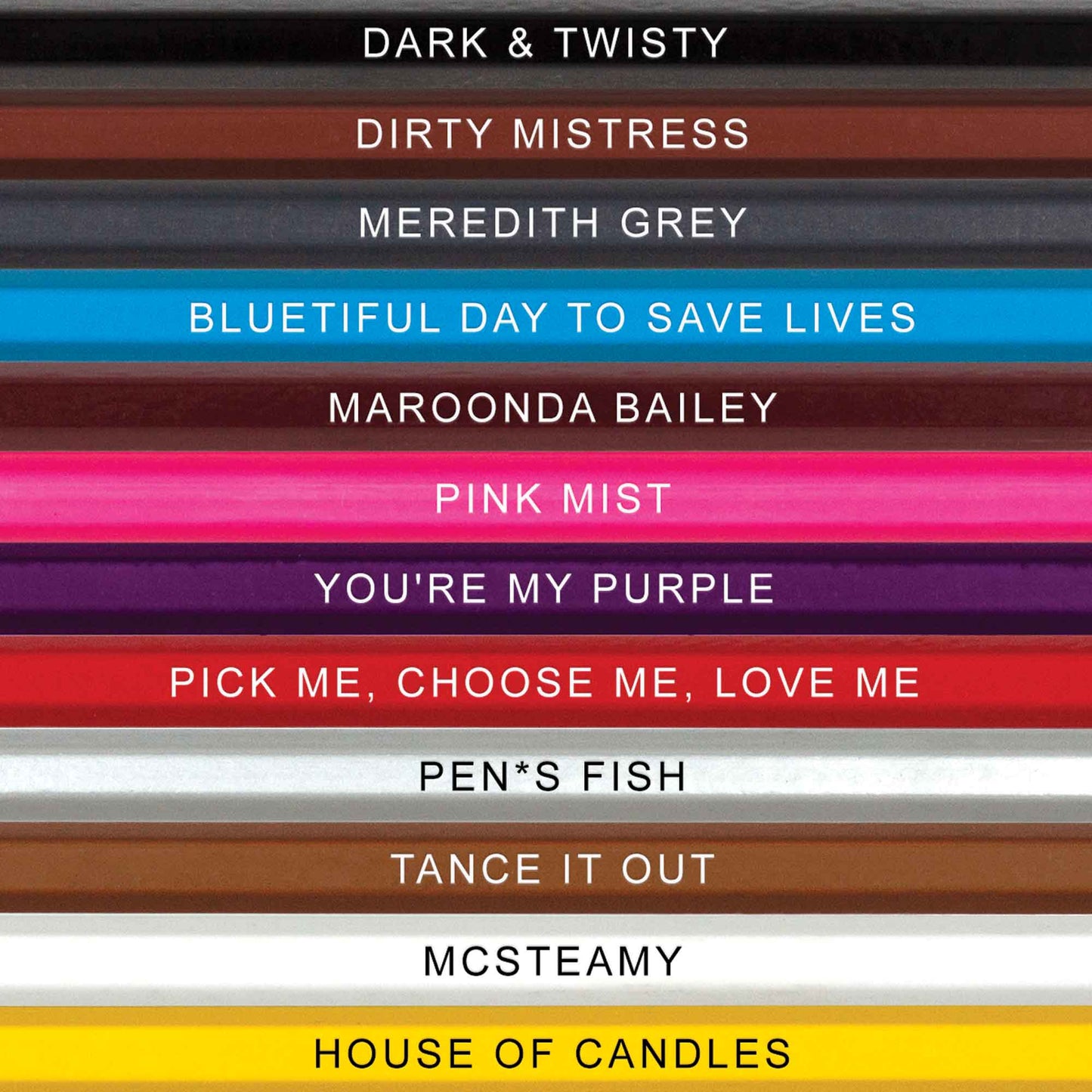 Shades of Anatomy Colored Pencils for Fans of Grey's Anatomy