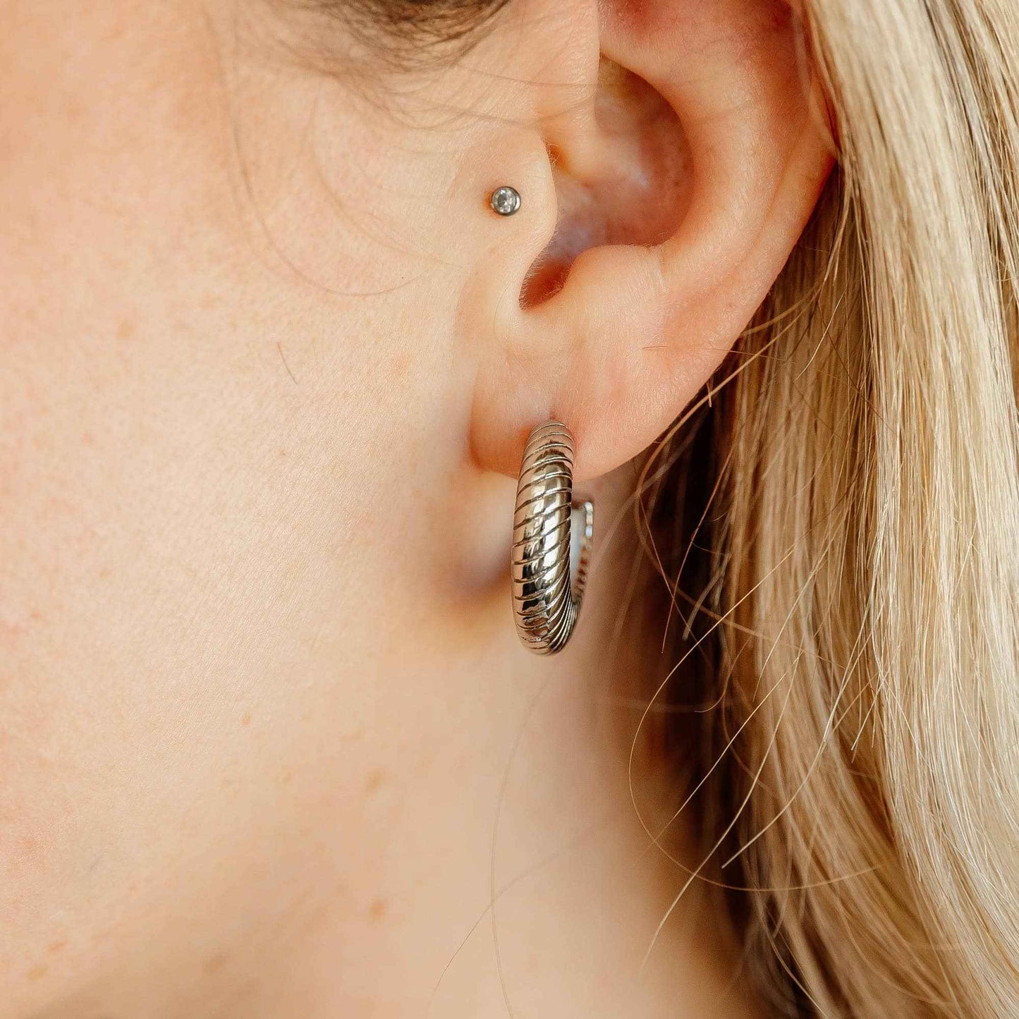 Silver Remi Hoop Earrings