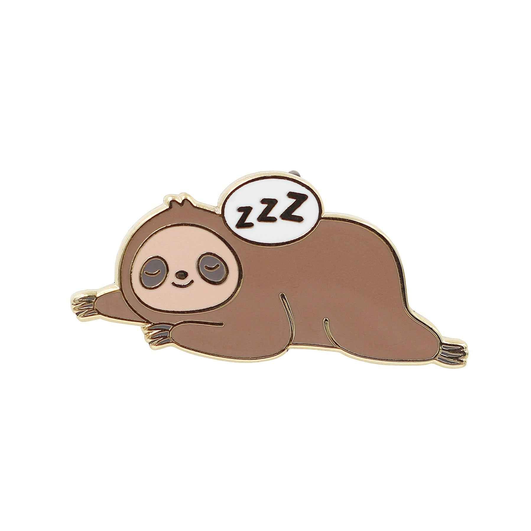 Sleepy Sloth - Super Cute Stay in Bed Enamel Pin