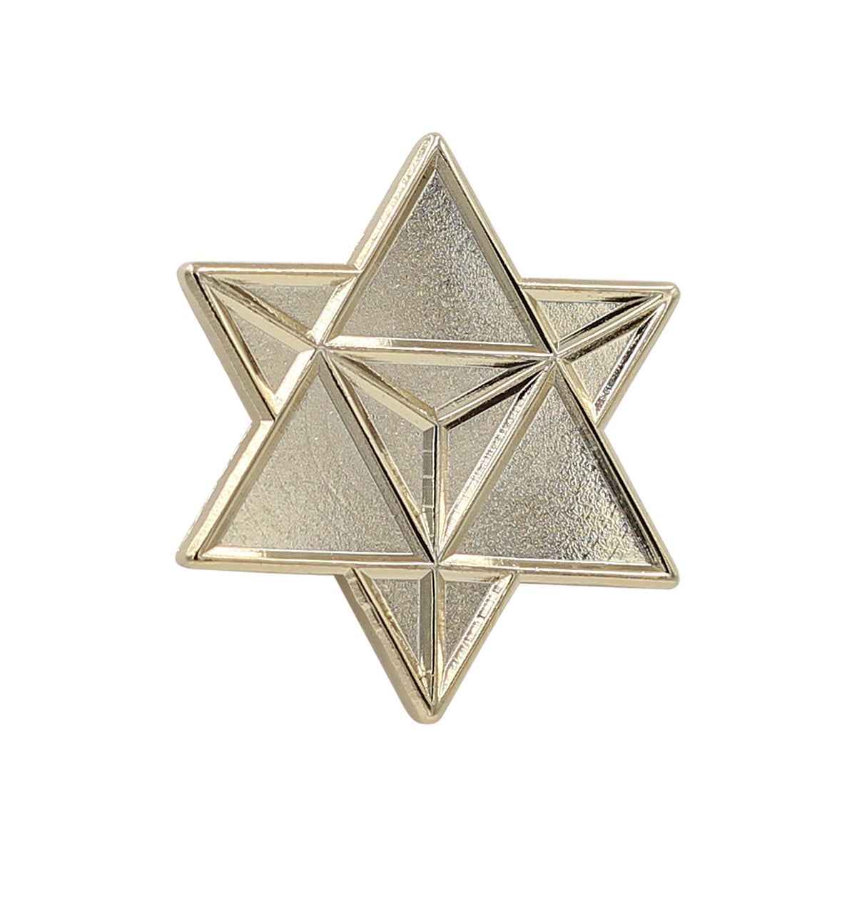 Star Merkaba / Star Tetrahedron(Gold) – Enamel Pin for your Life