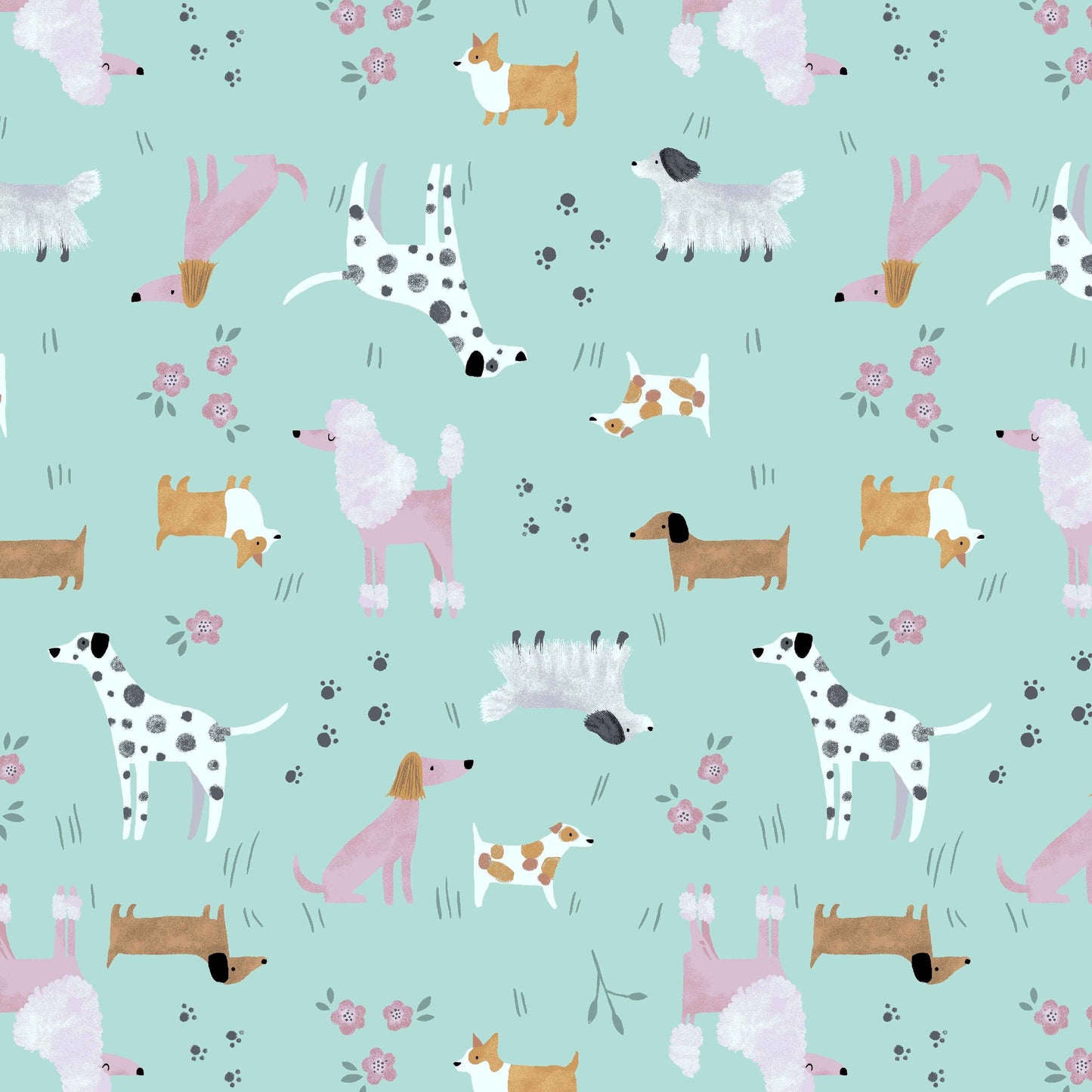 Dogs Skater Skirt