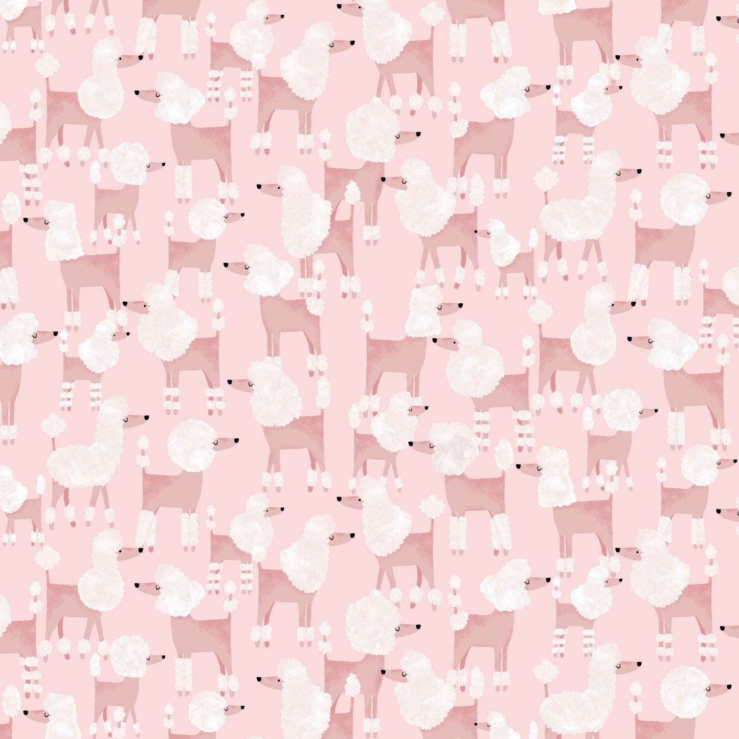 Pink Poodles Fit & Flare Dress