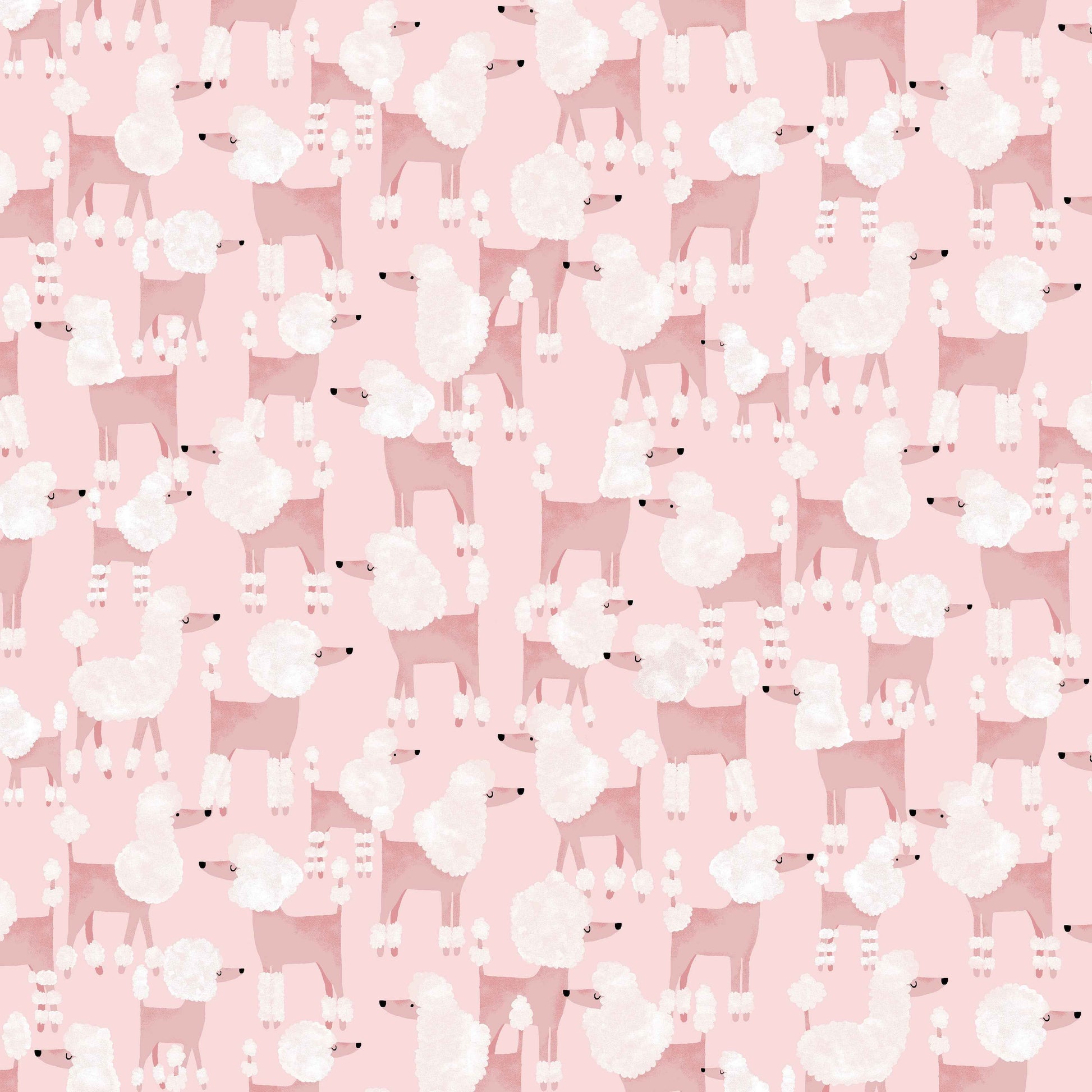 Pink Poodles Fit & Flare Dress
